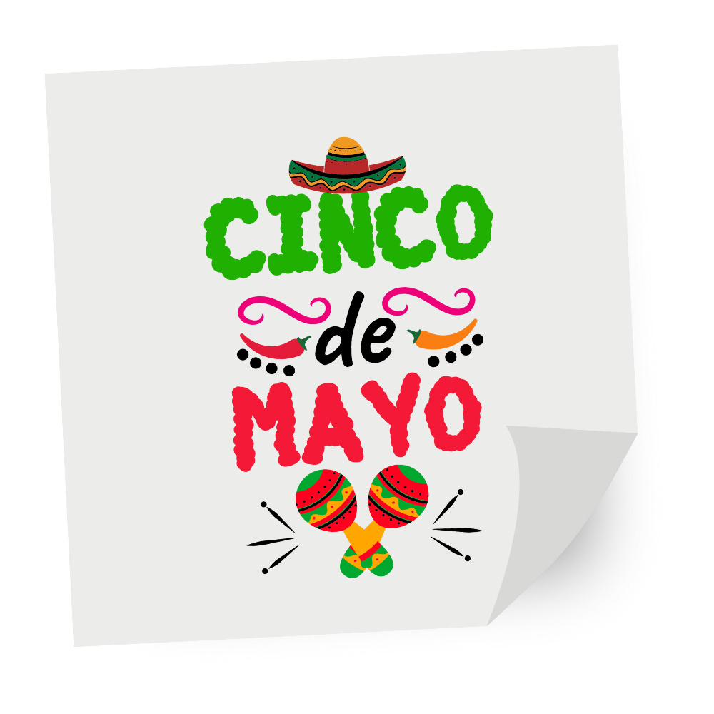 Cinco De Mayo DTF heat transfer