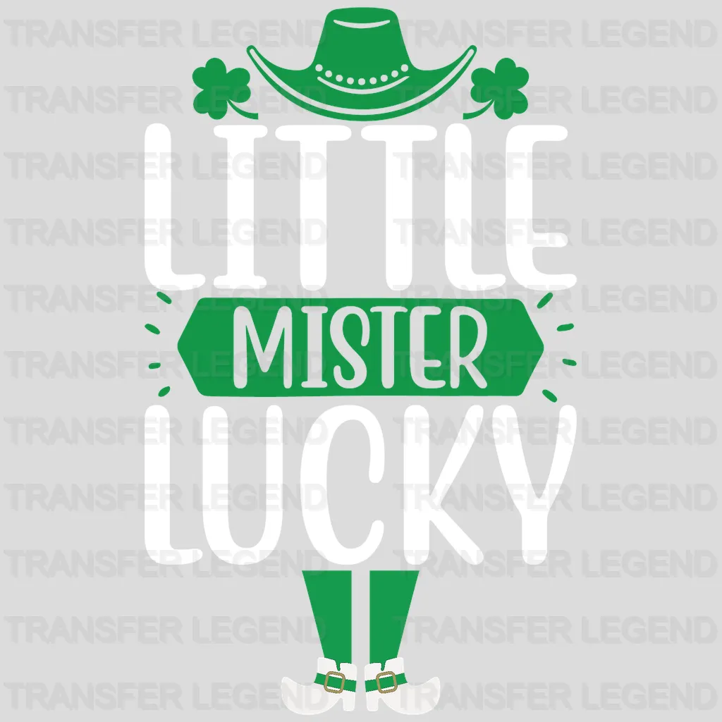 Little Mister Lucky St. Patrick's Day Design - DTF heat transfer - transferlegend
