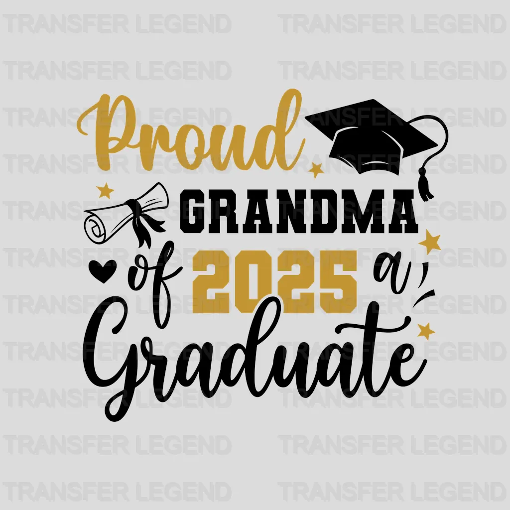 Proud Grandma Graduation Design - DTF Heat Transfers - transferlegend