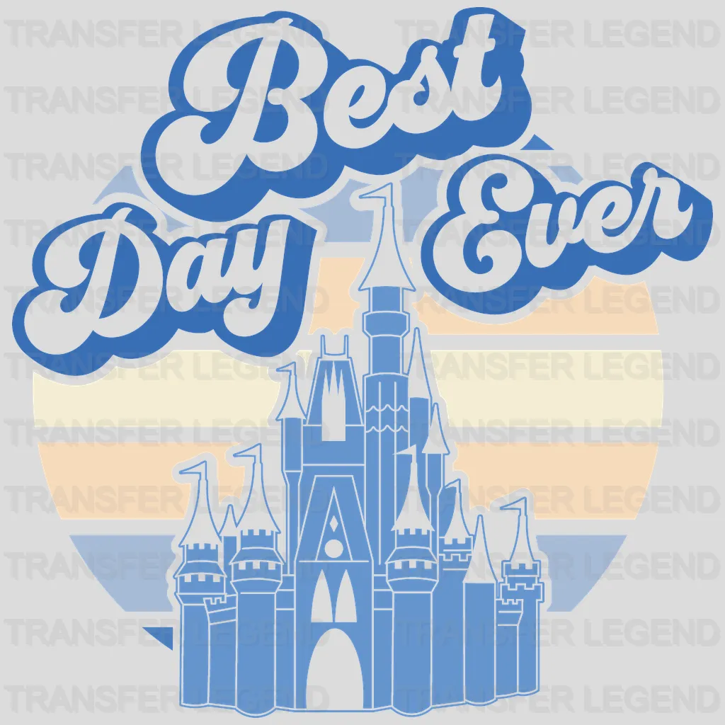 Best Day Ever Cartoon Castle Design - DTF heat transfer - transferlegend