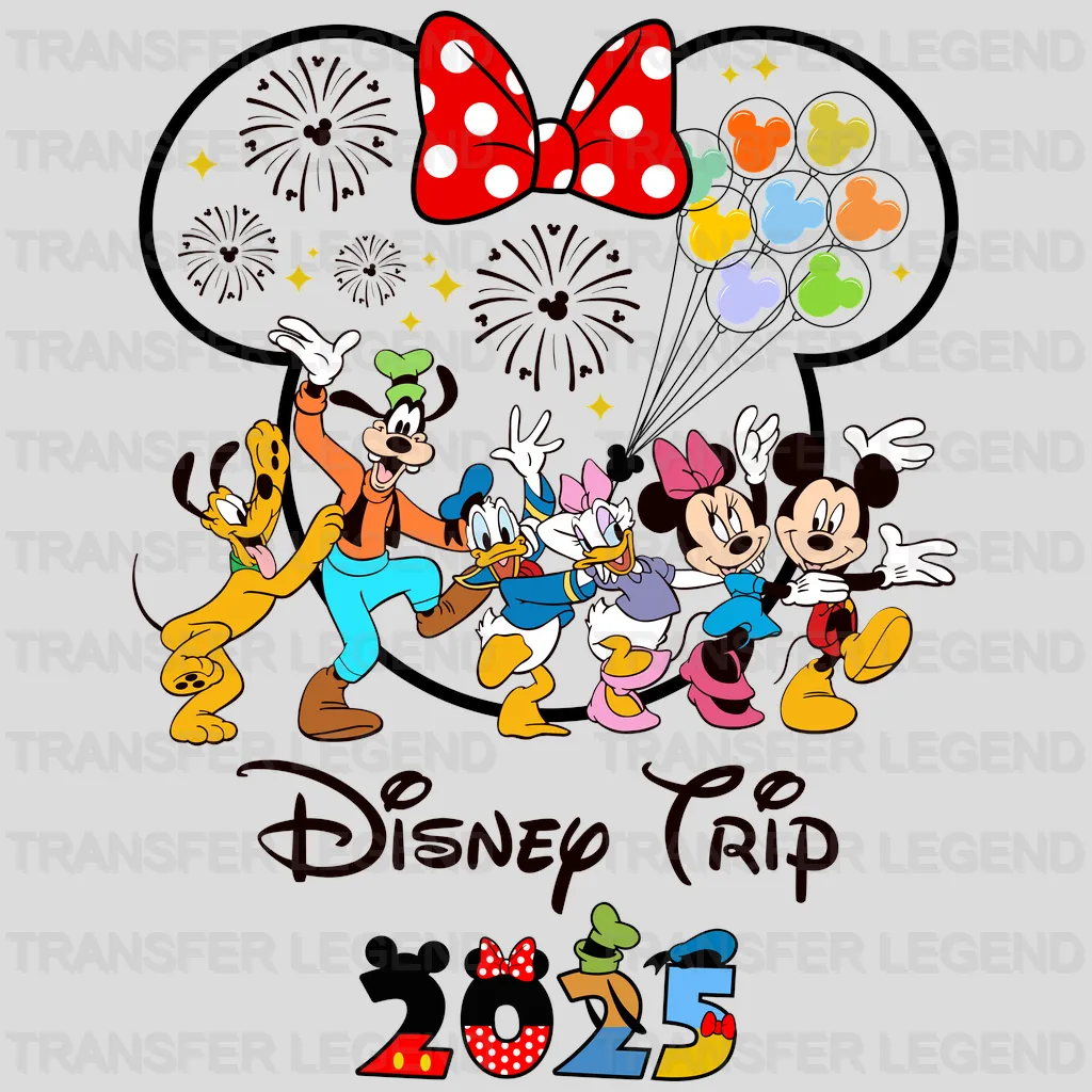 Funny Family Trip Cartoon Designs - DTF Heat Transfer - transferlegend