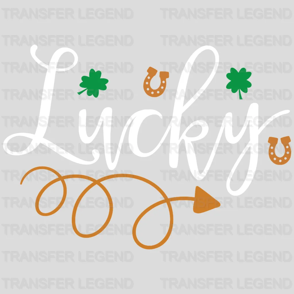 Lucky St. Patrick's Day Design - DTF heat transfer - transferlegend