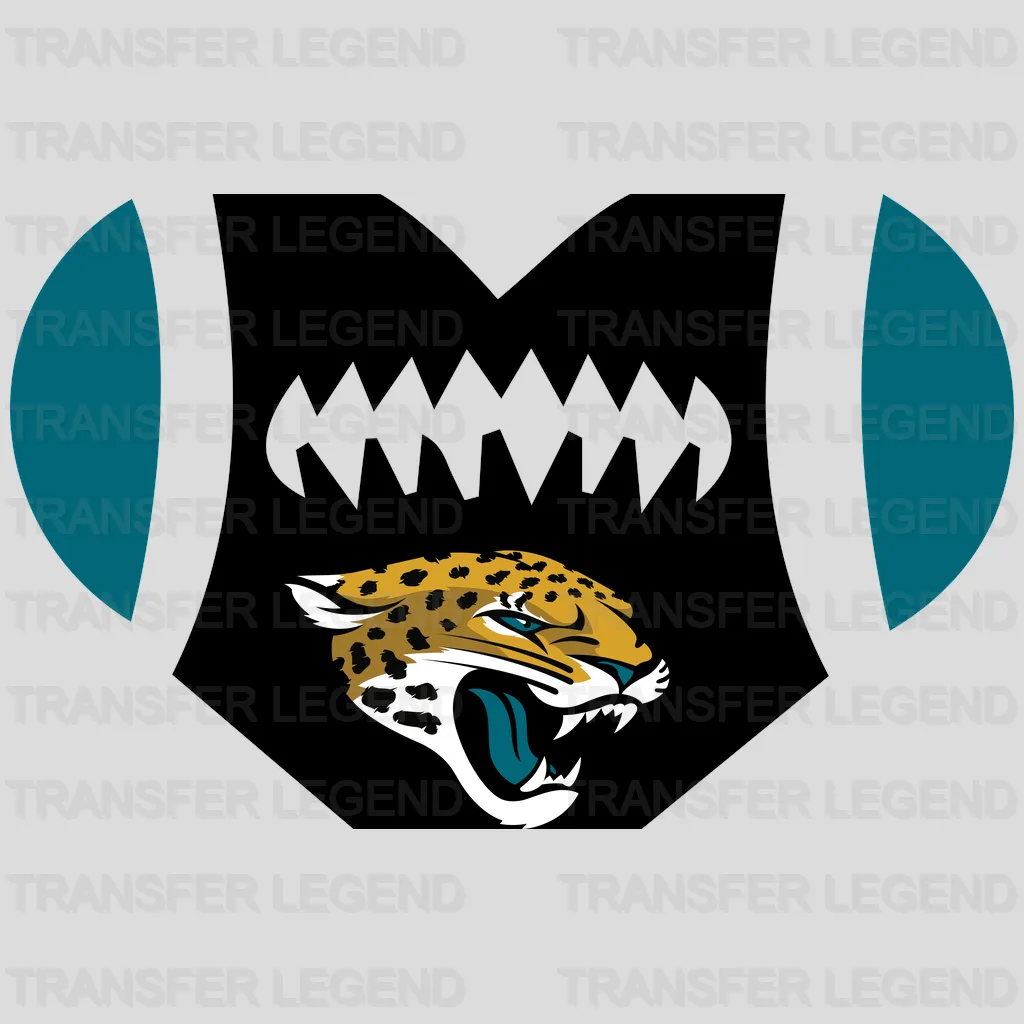 Jacksonville Jaguars Football Silhouette Logo NFL Design - DTF Heat Transfer