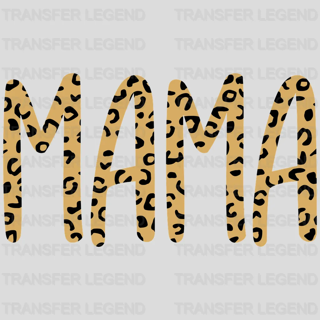 Mama Leopard Letters - Mothers Day - Design - DTF heat transfer - transferlegend