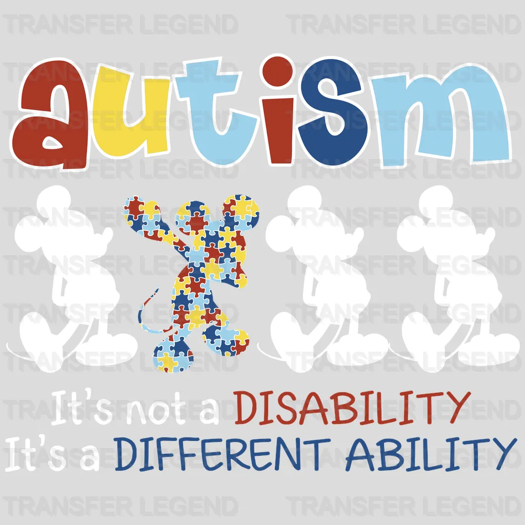 It's Not A Disability It's A Different Ability Design - DTF heat transfer - transferlegend
