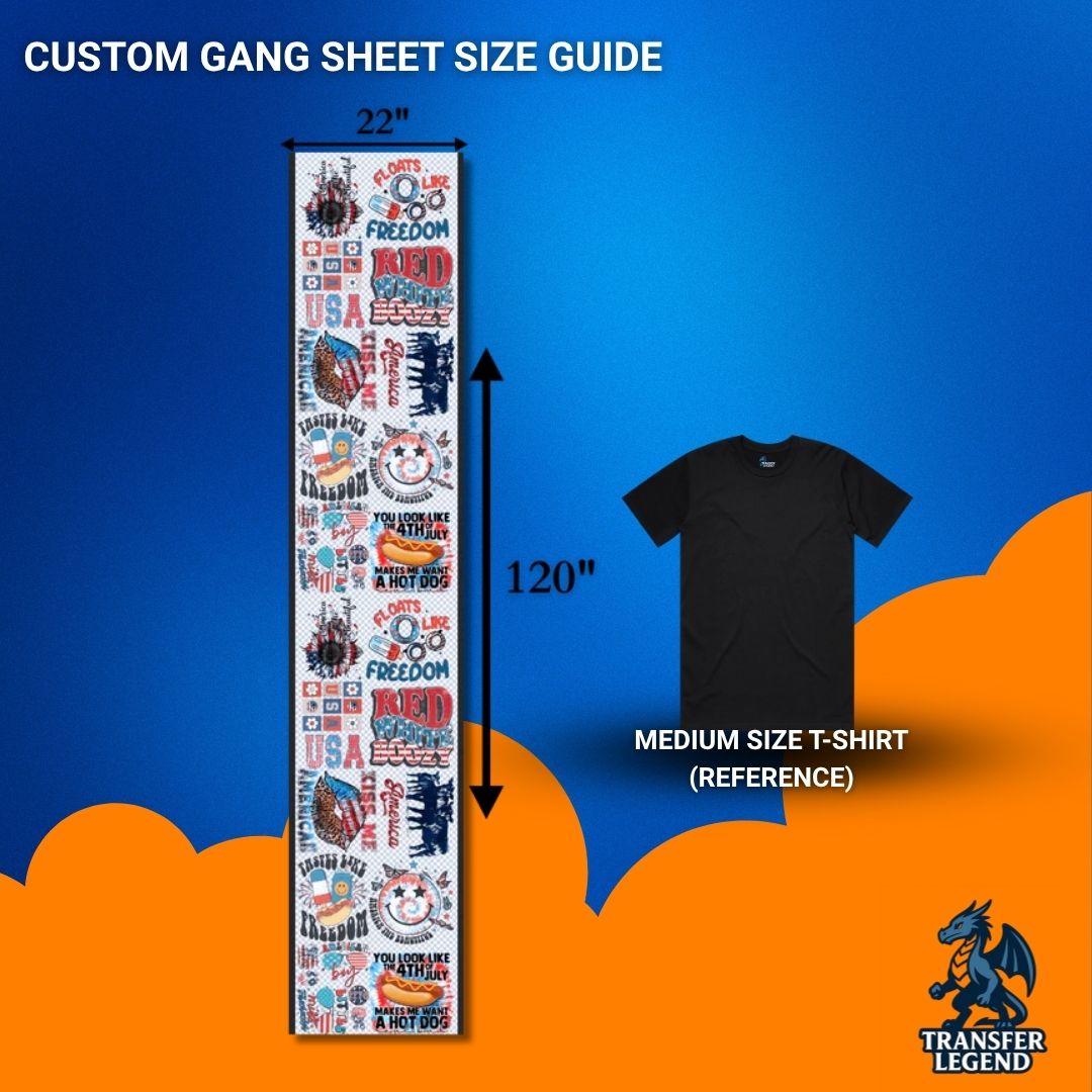Custom DTF Gang Sheet Builder
