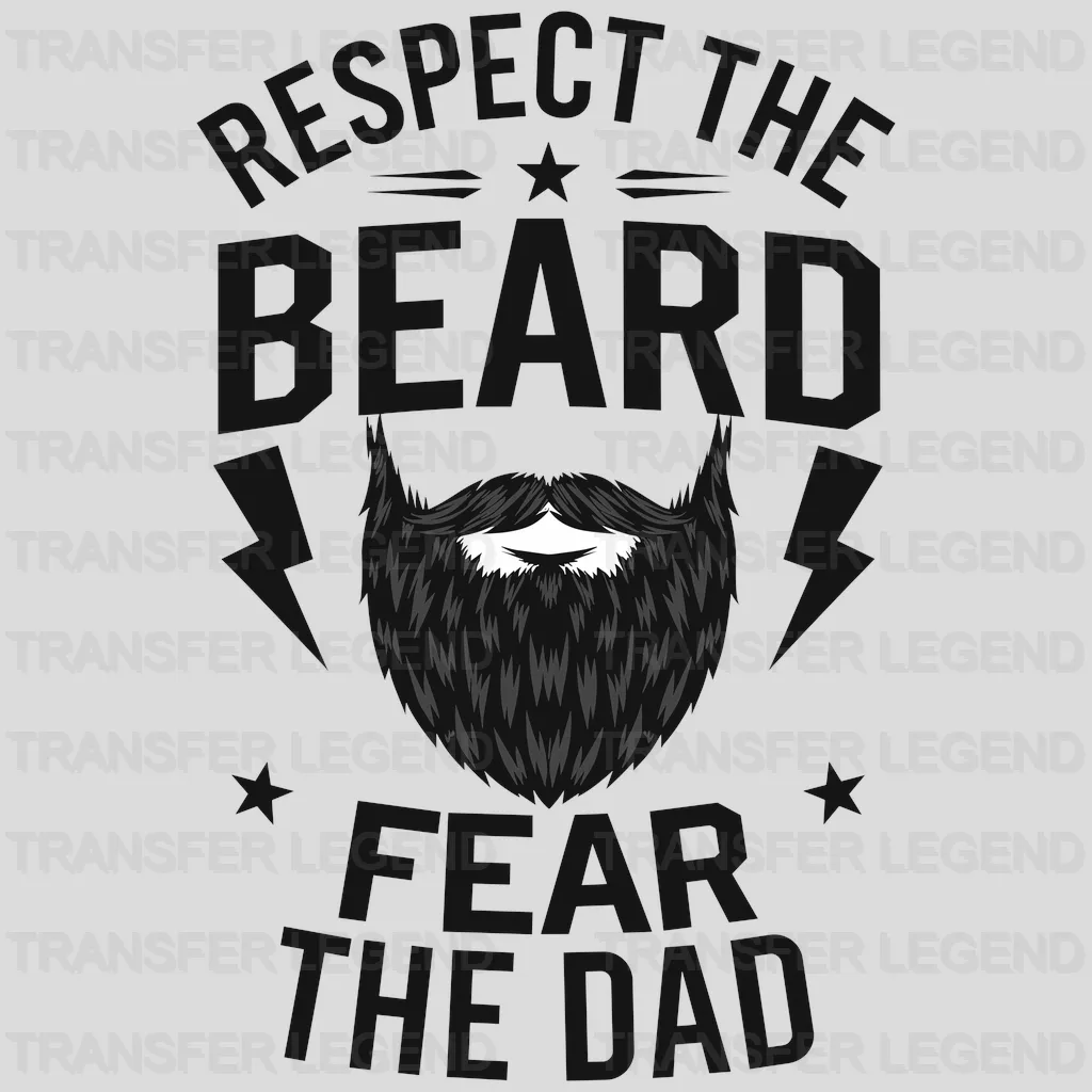 Fear The Dad Fathers Day Design - DTF Heat Transfers - transferlegend