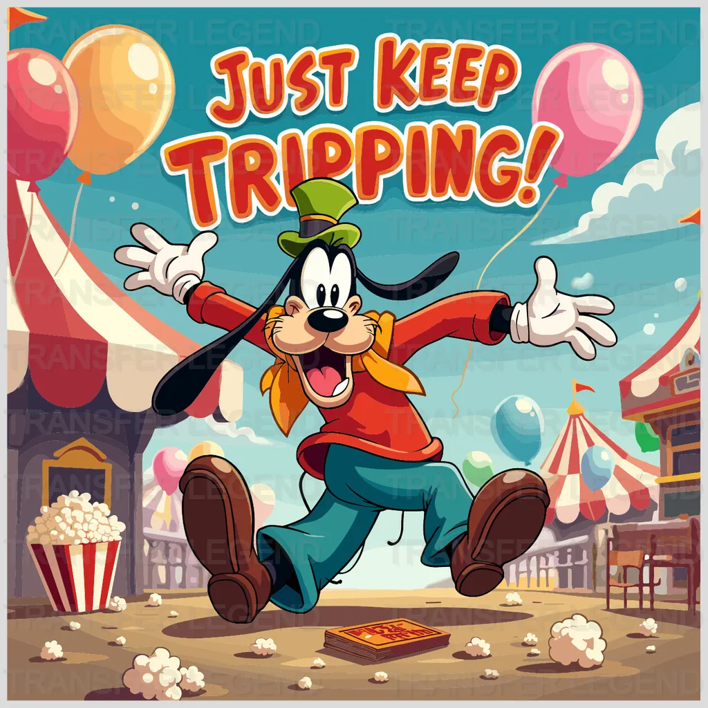 Just Keep Tripping Disney Designs - DTF Heat Transfers