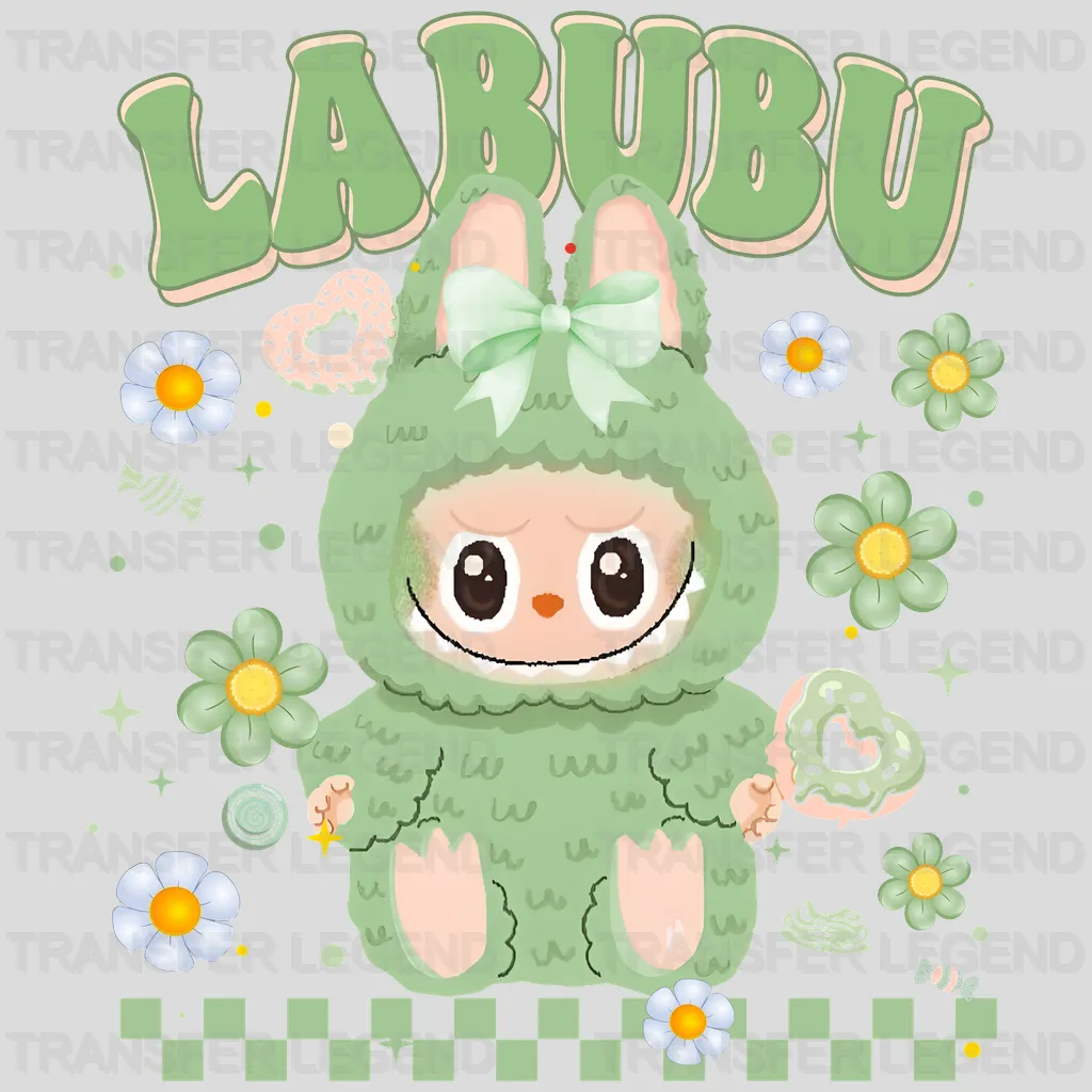 Green Time Labubu Design - DTF Heat Transfers