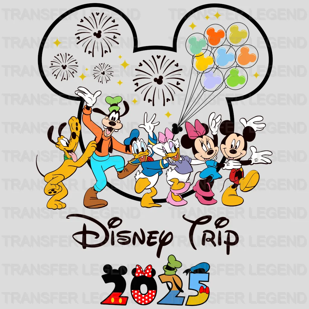 Funny Family Trip Cartoon Designs - DTF Heat Transfer - transferlegend