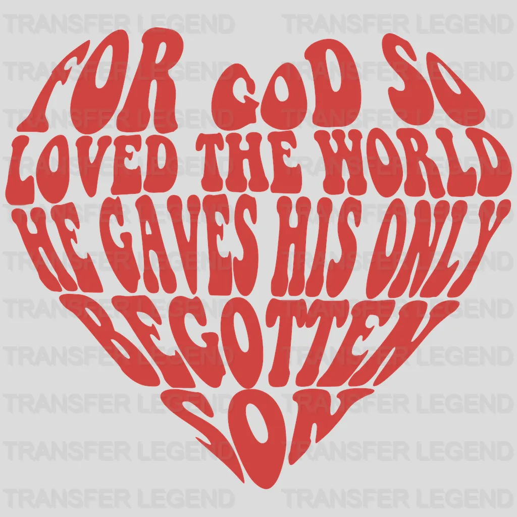 God Heart DTF Transfers - transferlegend