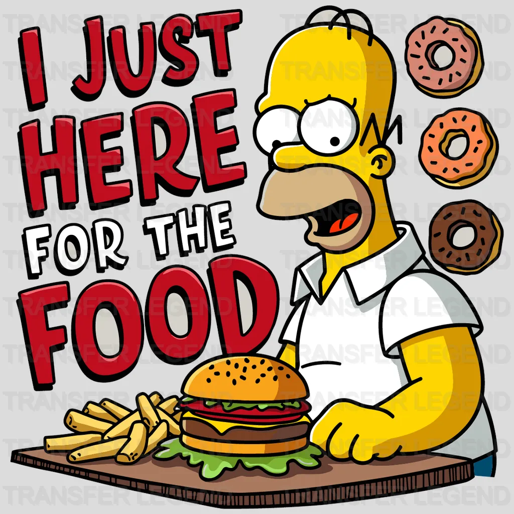 I Just Here For The Food Disney Designs - DTF Heat Transfers