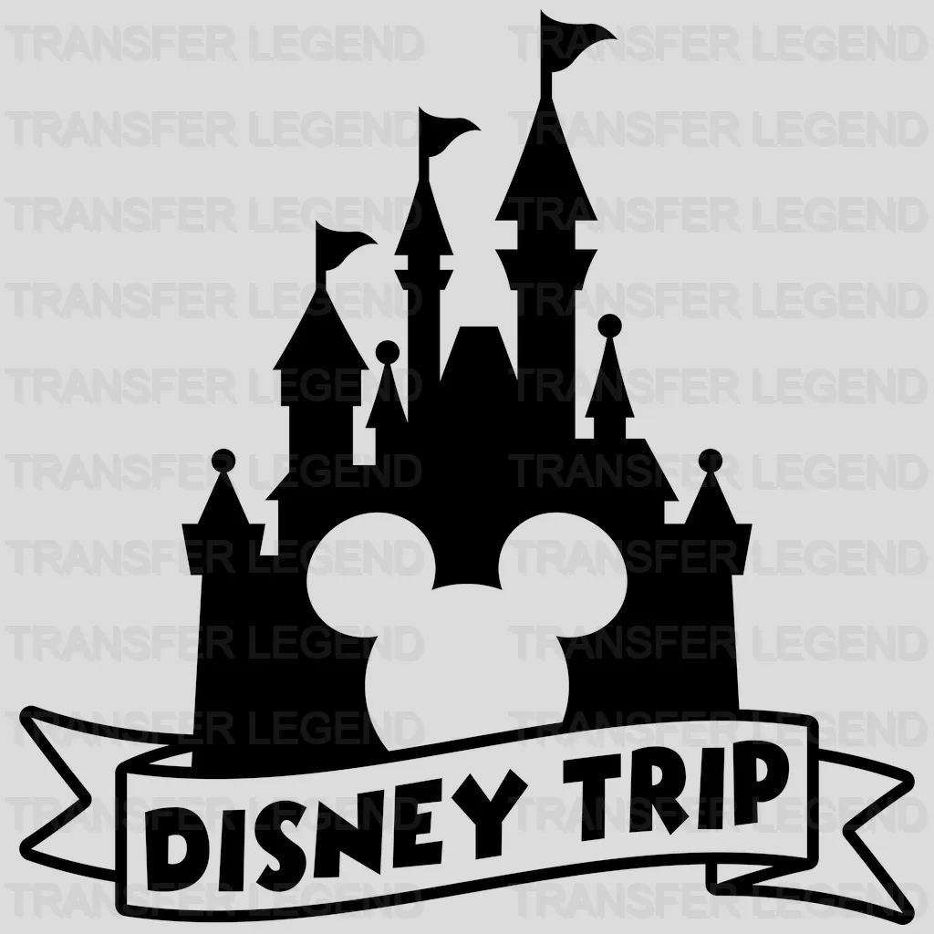 Castle - Trip Mouse And Mi Design - DTF heat transfer - transferlegend