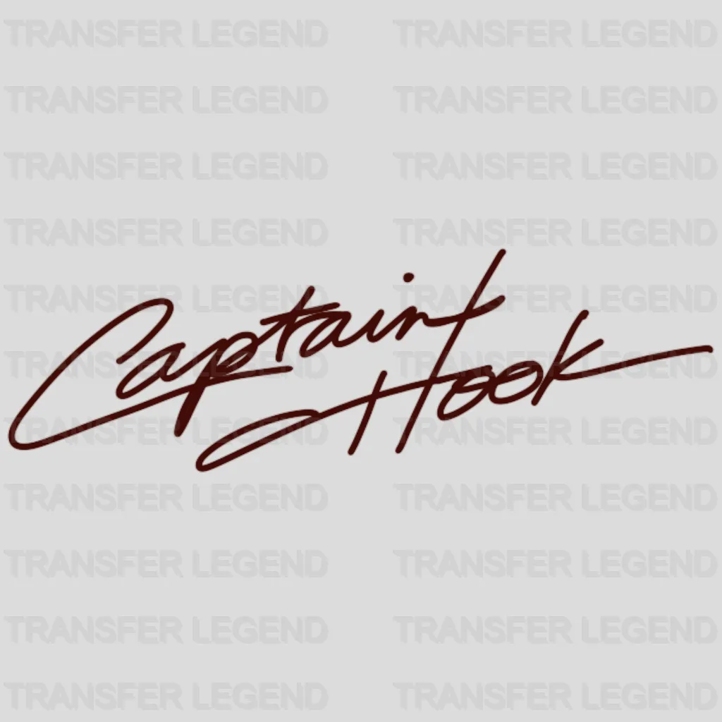 Character Captain Hook Design - DTF heat transfer - transferlegend