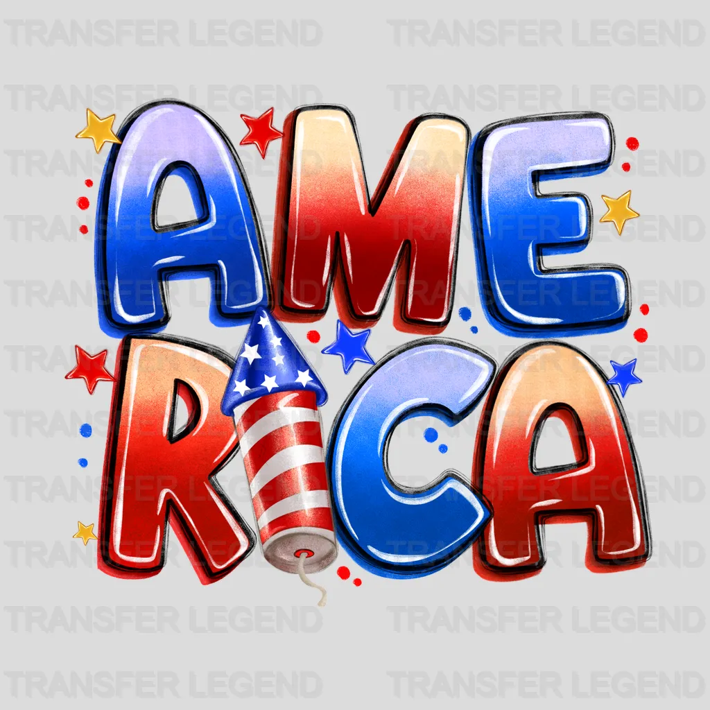 Together 4th July Design - DTF Heat Transfers - transferlegend
