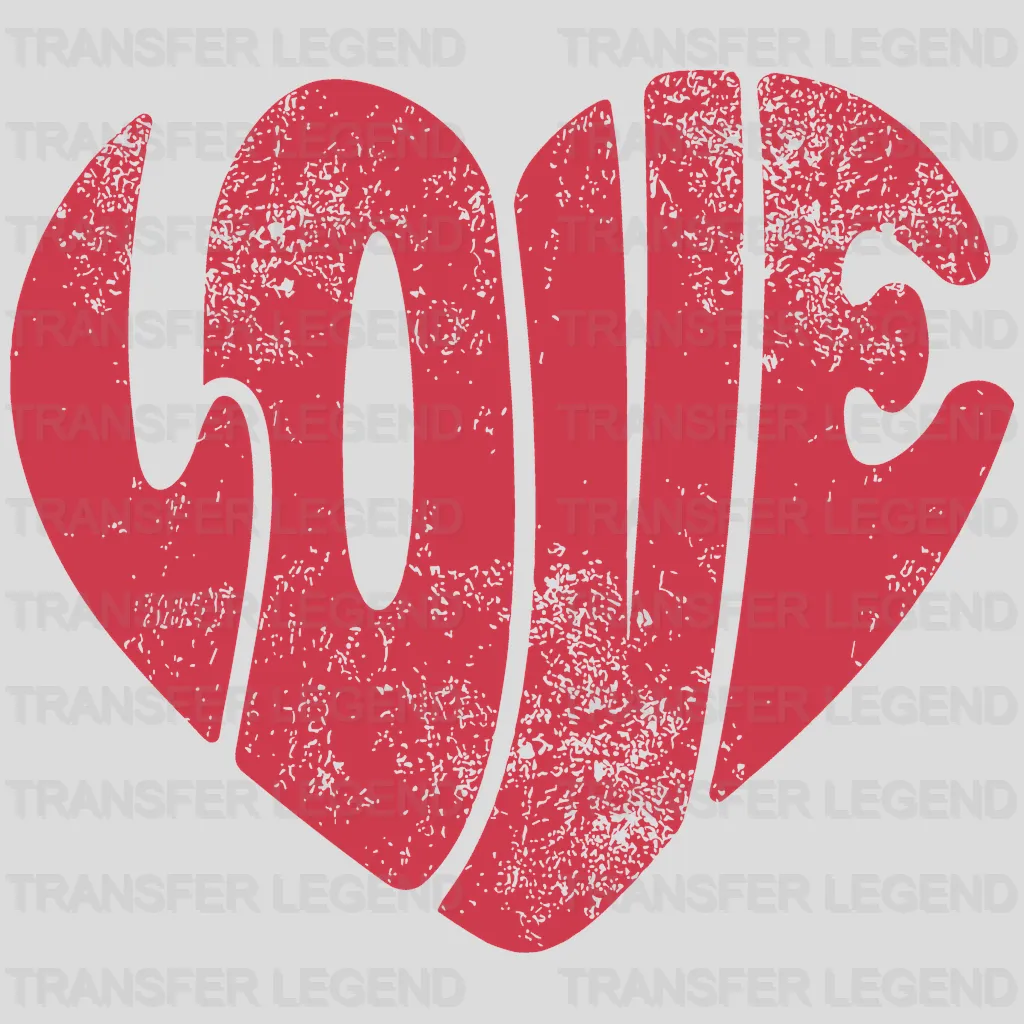 Love Valentine's Day Design - DTF heat transfer - transferlegend