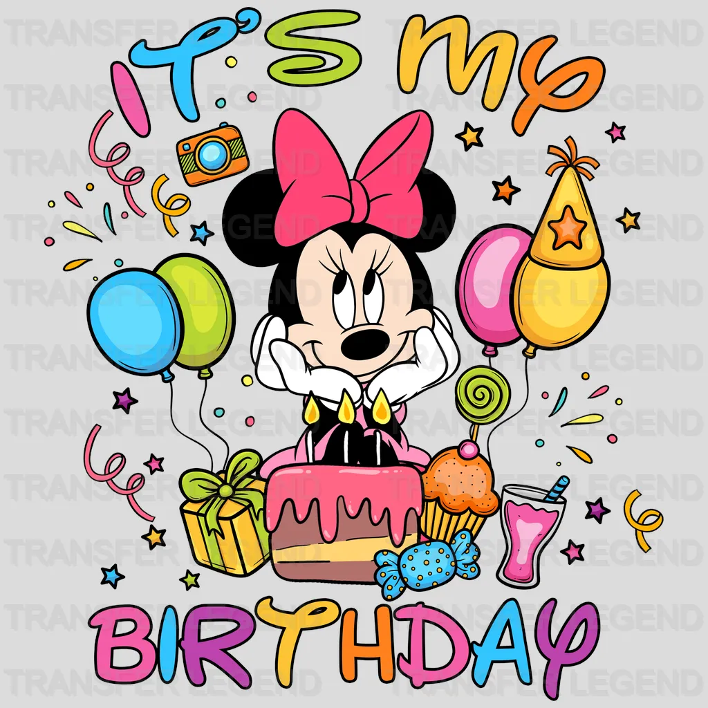 It's My Birthday Minnie Disney Designs - DTF Heat Transfers