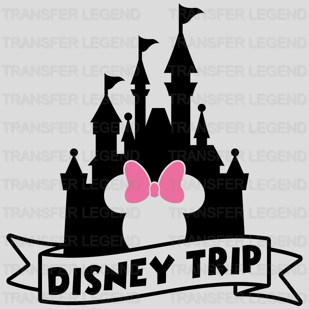 Castle - Trip Mouse And Mi Design - DTF heat transfer - transferlegend