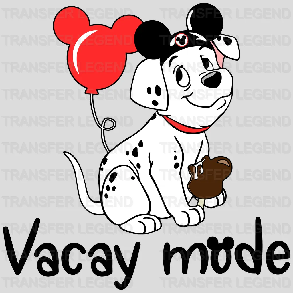 101 Dalmatians Rollie Vacay Mode Cartoon Design - DTF heat transfer - transferlegend