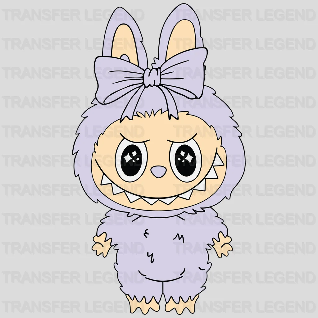Baby Blue Labubu Design - DTF Heat Transfers