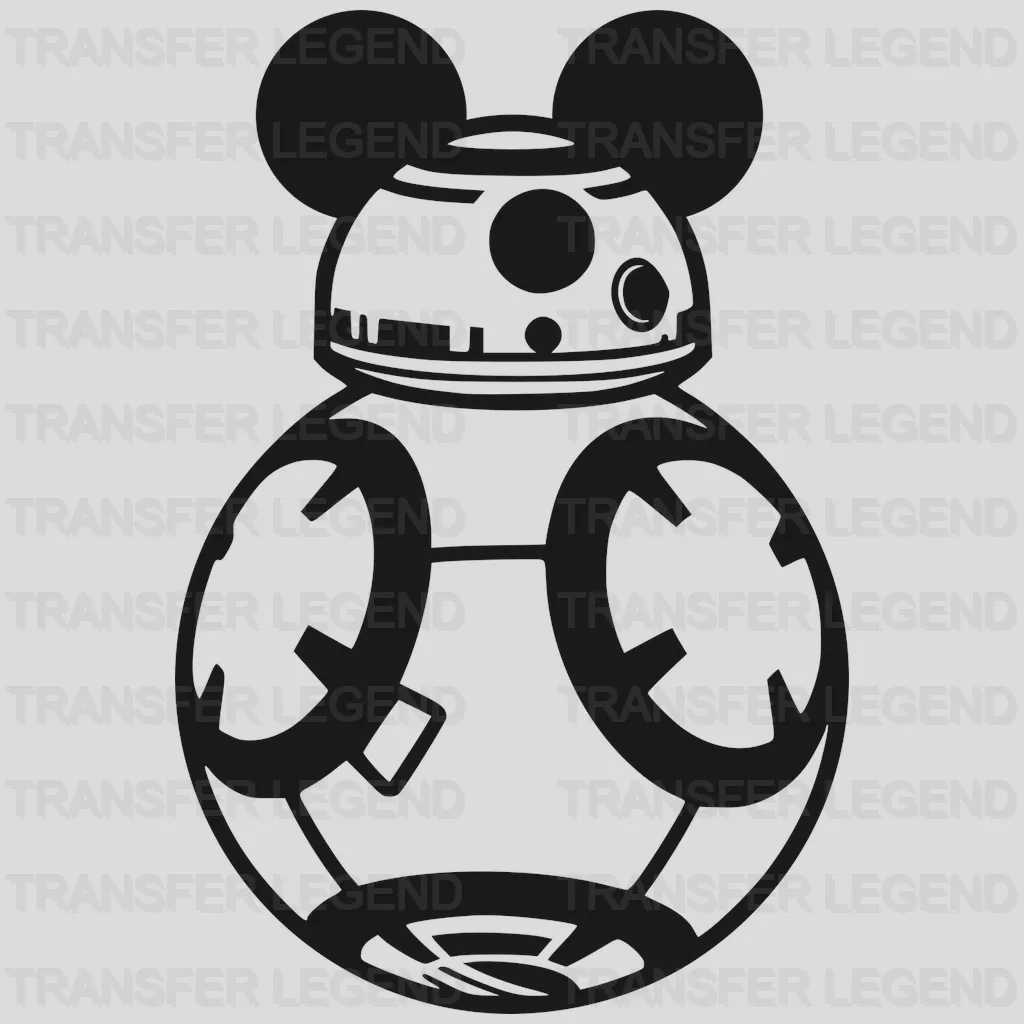 Mouse And Minnie Robots Design - DTF heat transfer - transferlegend