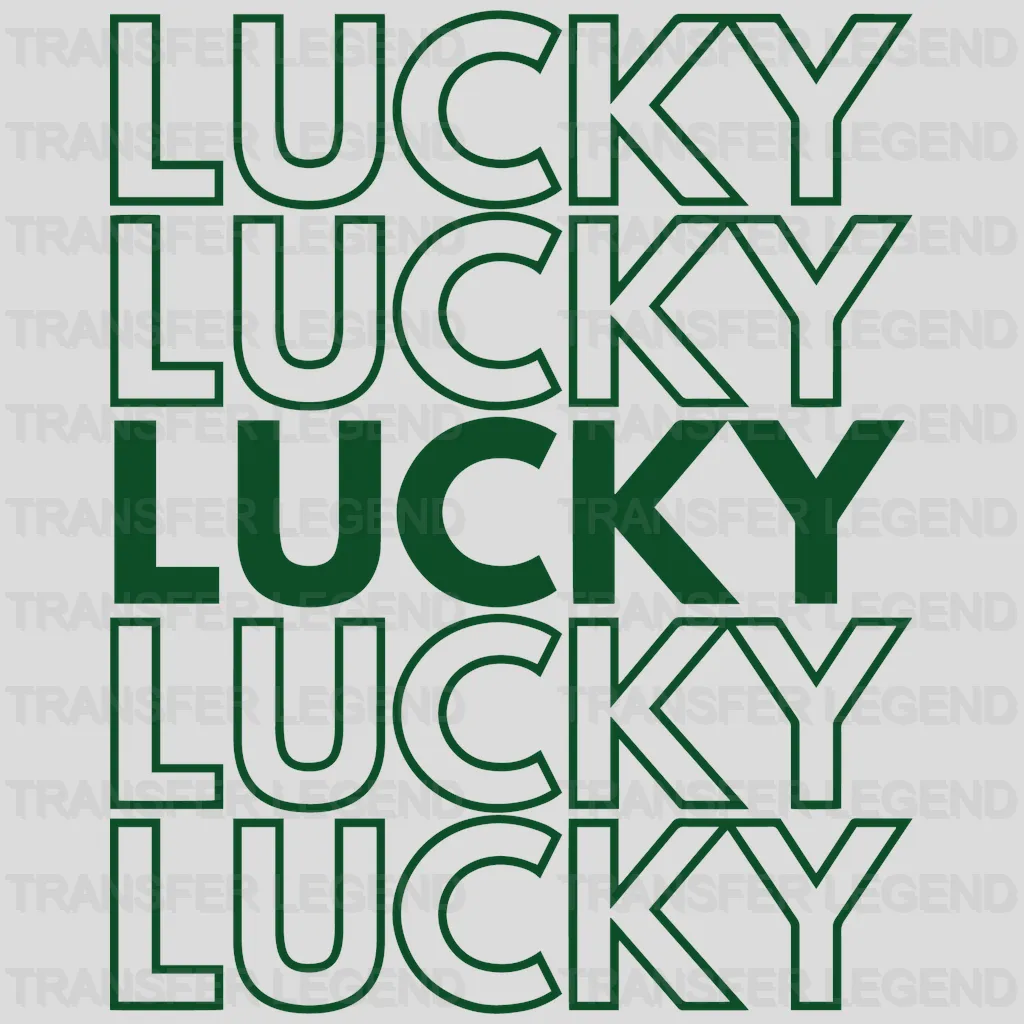 Lucky St. Patrick's Day Design - DTF heat transfer - transferlegend