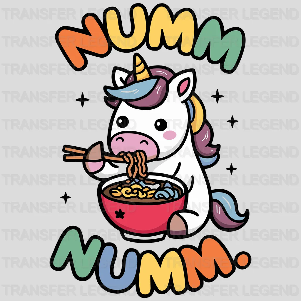 Numm Numm Unicorn Design - DTF Heat Transfers - transferlegend