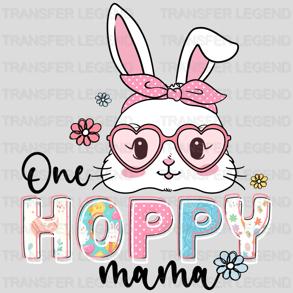 One Hoppy Mama Easter Design- DTF heat transfer - transferlegend