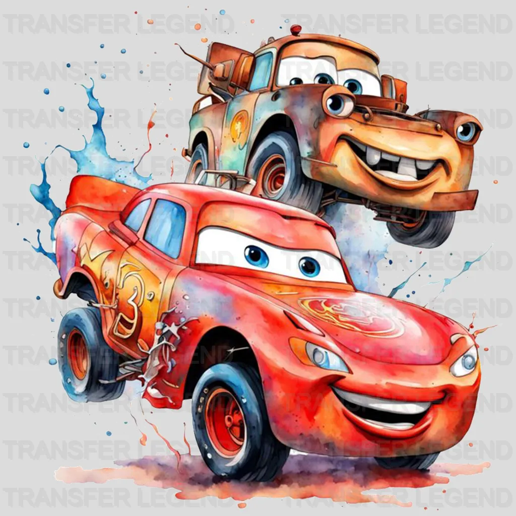 Dirty Cars MQ  Disney Designs - DTF Heat Transfers