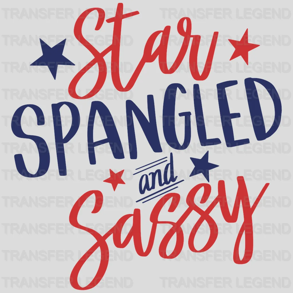Star Spangled And Sassy DTF Transfer - transferlegend