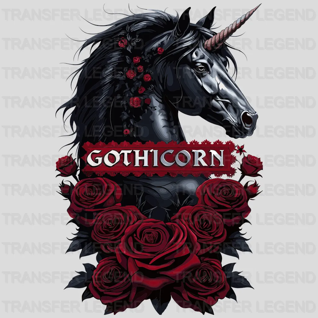 Gothicorn Unicorn Design - DTF Heat Transfers - transferlegend