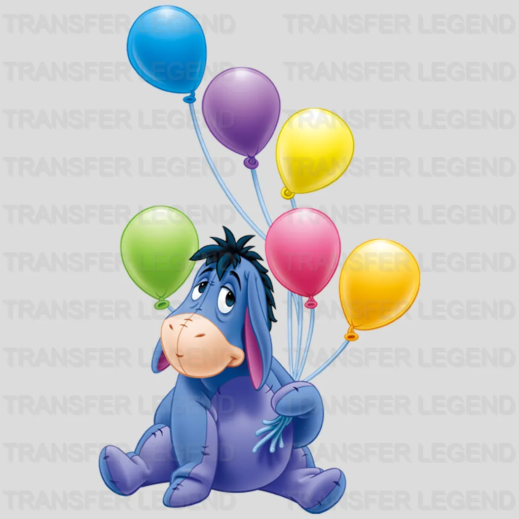 Love my Baloons Pooh  Disney Designs - DTF Heat Transfers
