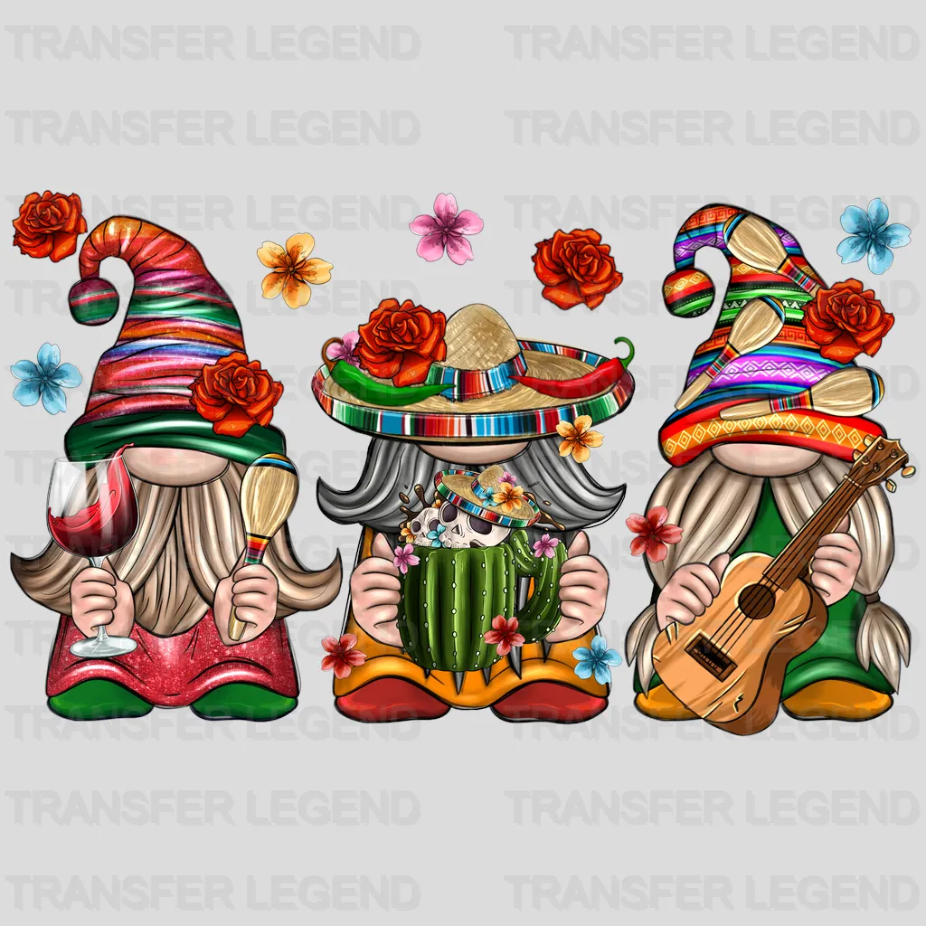 Gnomies - Cinco De Mayo DTF heat transfer - transferlegend