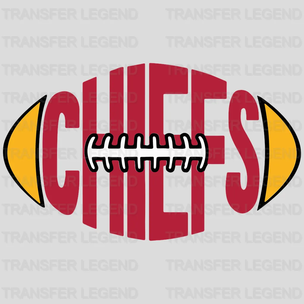 Kansas City Chiefs Home Headdress Emblem NFL Design - DTF Heat Transfer