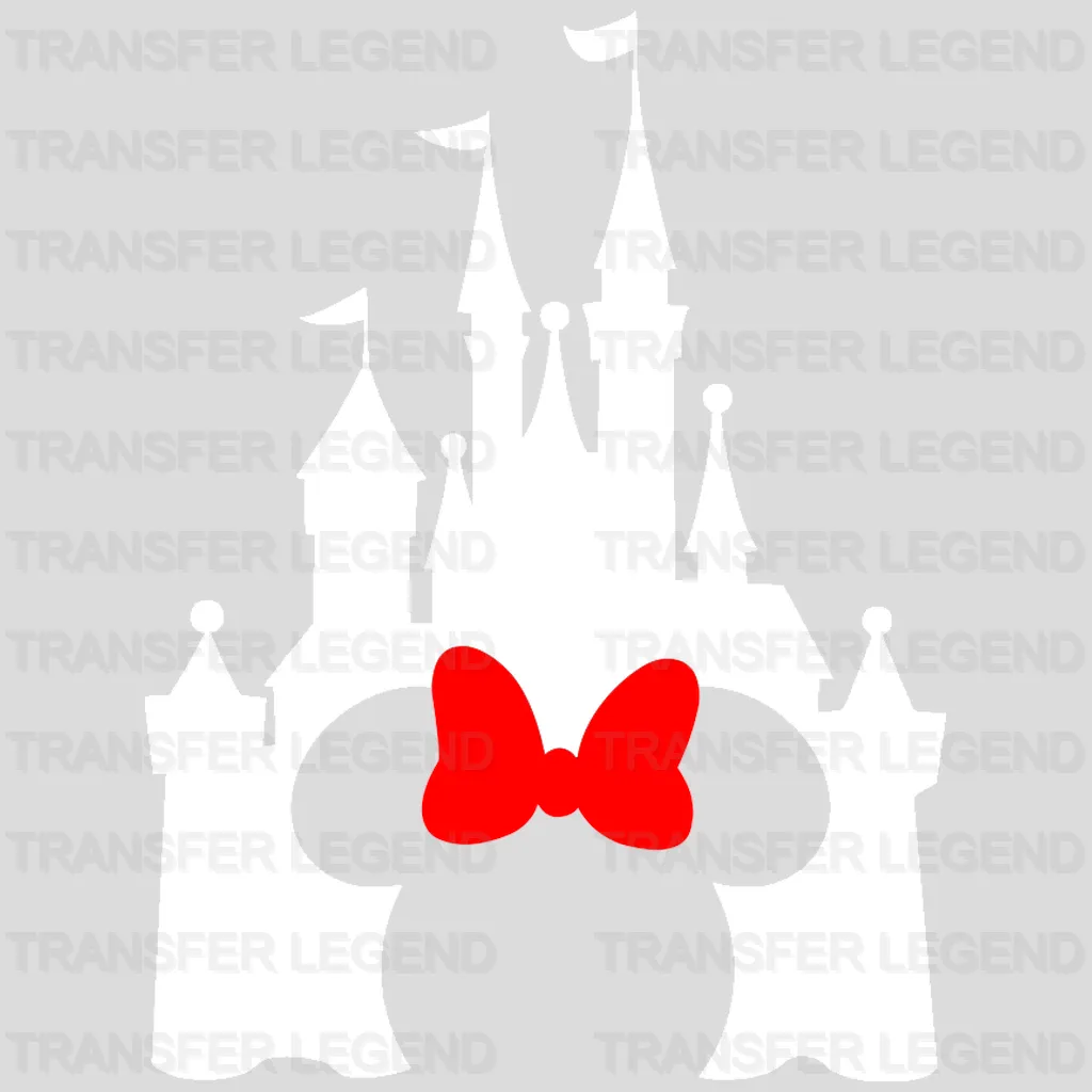 Minnie Head Castle Design - DTF heat transfer - transferlegend