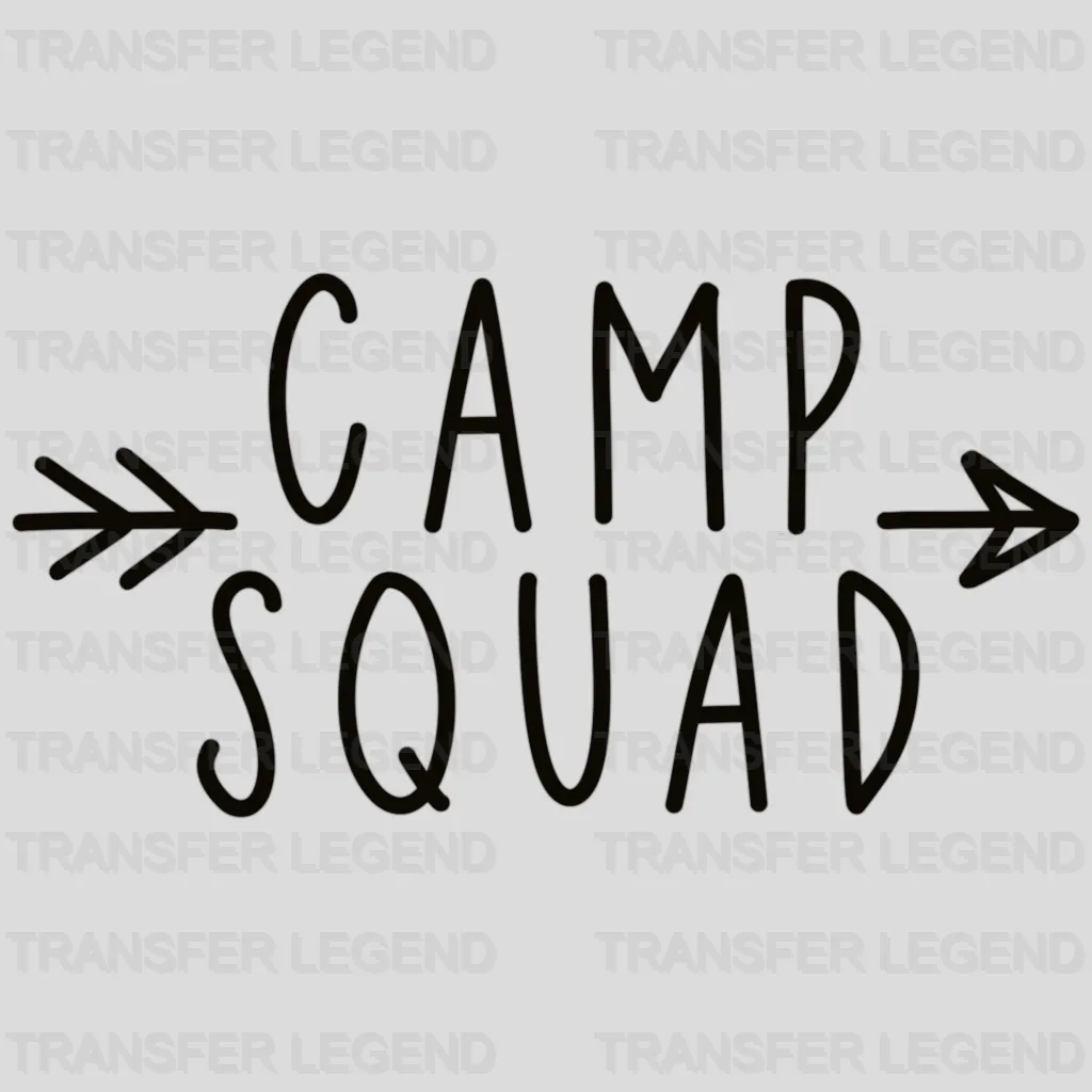 Camp Squad Camping Crew - Camping Group Design - DTF heat transfer - transferlegend