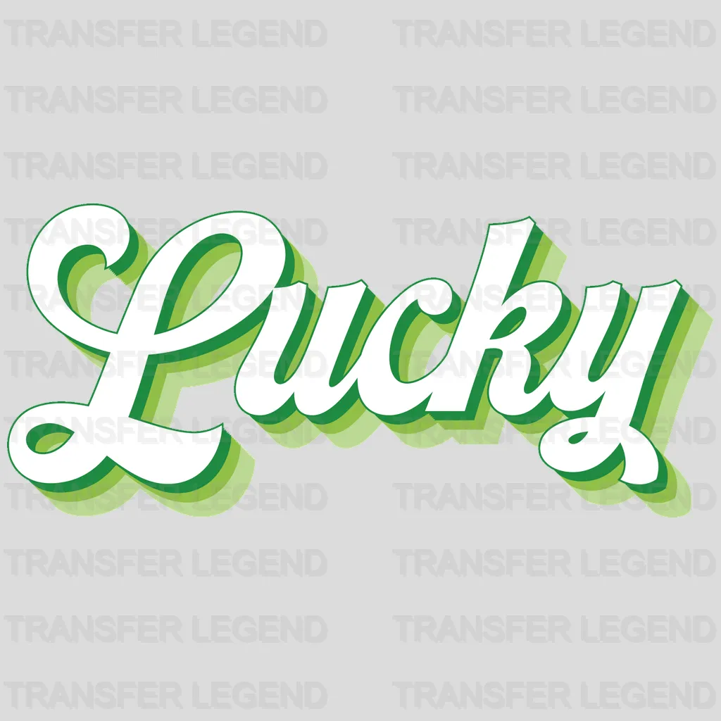 Lucky St. Patrick's Day Design - DTF heat transfer - transferlegend