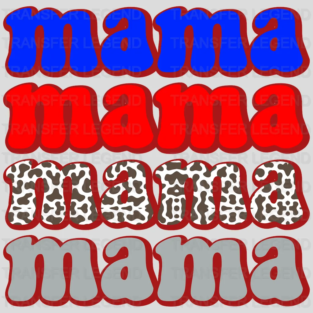 Mama Lettering DTF Transfer - transferlegend