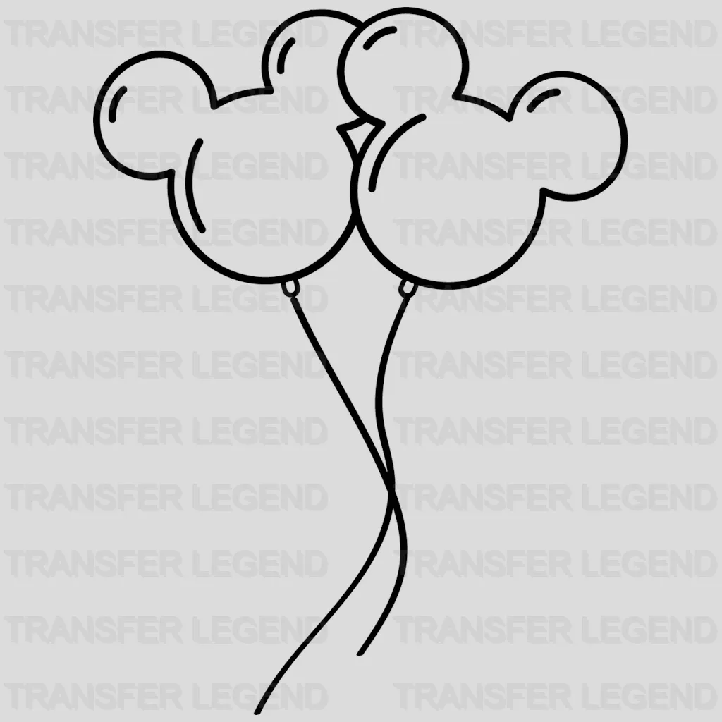 M Head Balloons Design - DTF heat transfer - transferlegend
