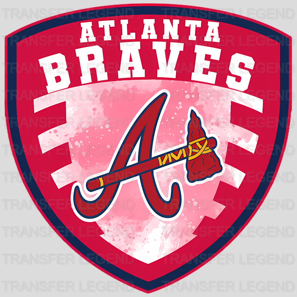 Atlanta Braves MLB Classic Shield Logo Badge - DTF Iron On Transfer