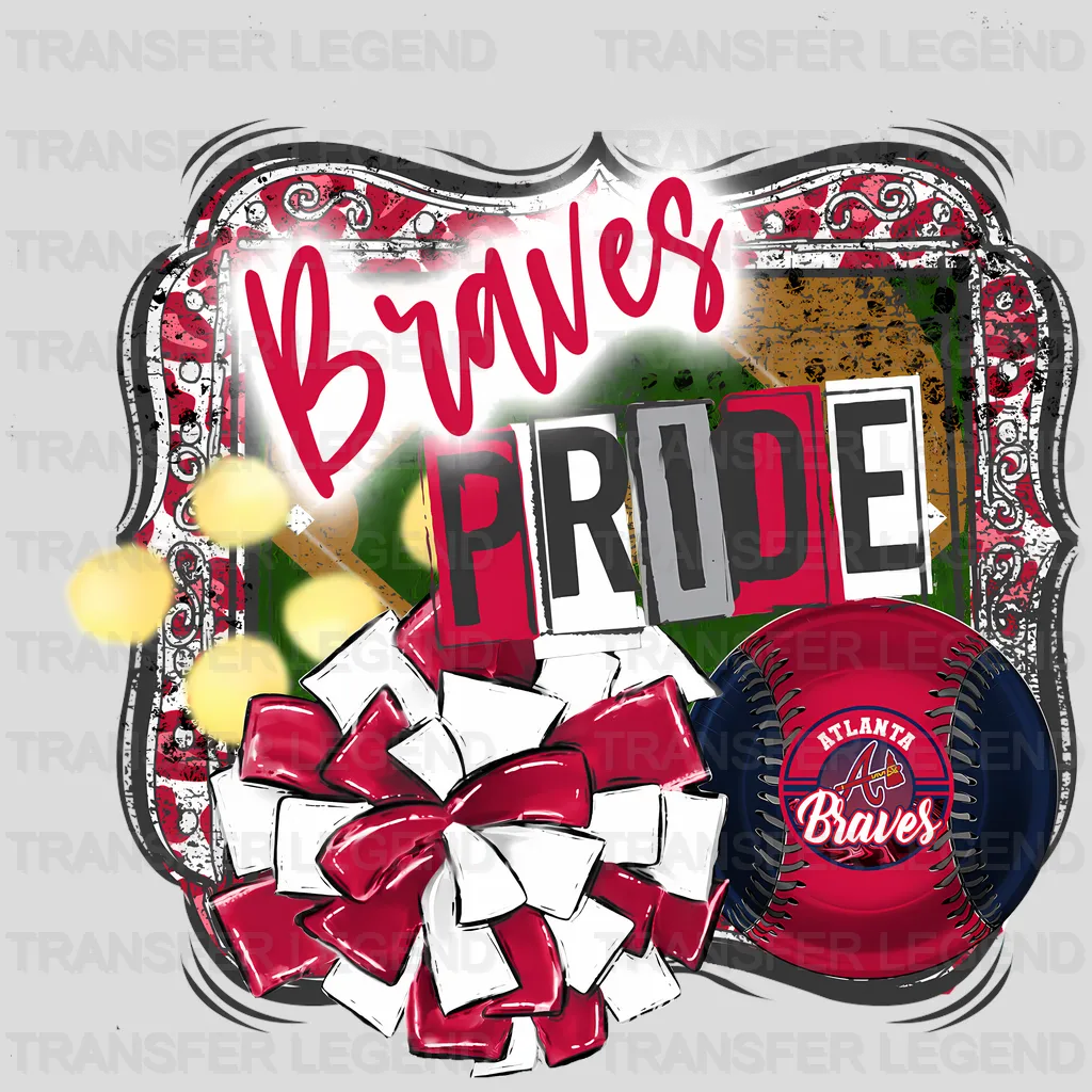 Atlanta Braves MLB Braves Pride DTF Iron On Transfer