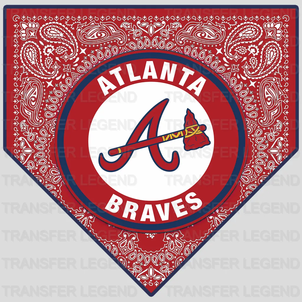 Atlanta Braves MLB Diamond Shape Logo Emblem - DTF Iron On Transfer
