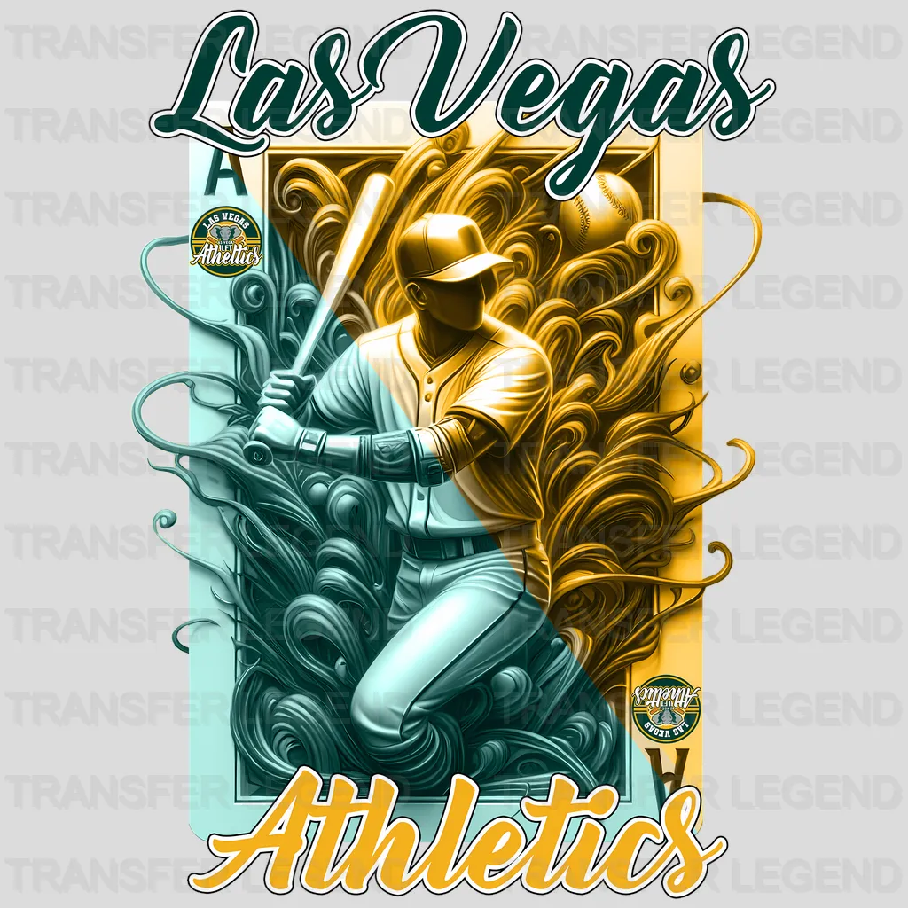 Oakland Athletics MLB Las Vegas Athletics Vintage Elephant Poster Graphic - DTF Iron On Transfer