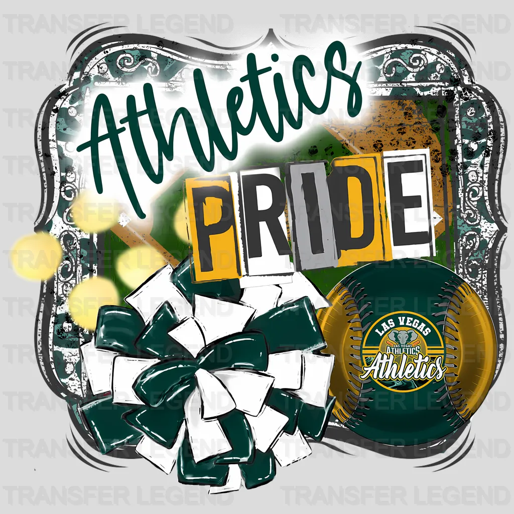 Oakland Athletics MLB Athletics Pride DTF Iron On Transfer