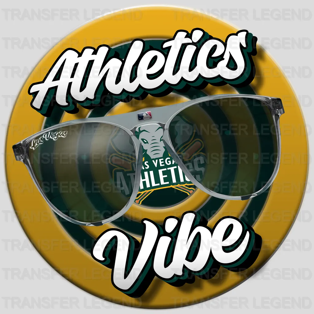 Oakland Athletics MLB Athletics Vibe DTF Iron On Transfer