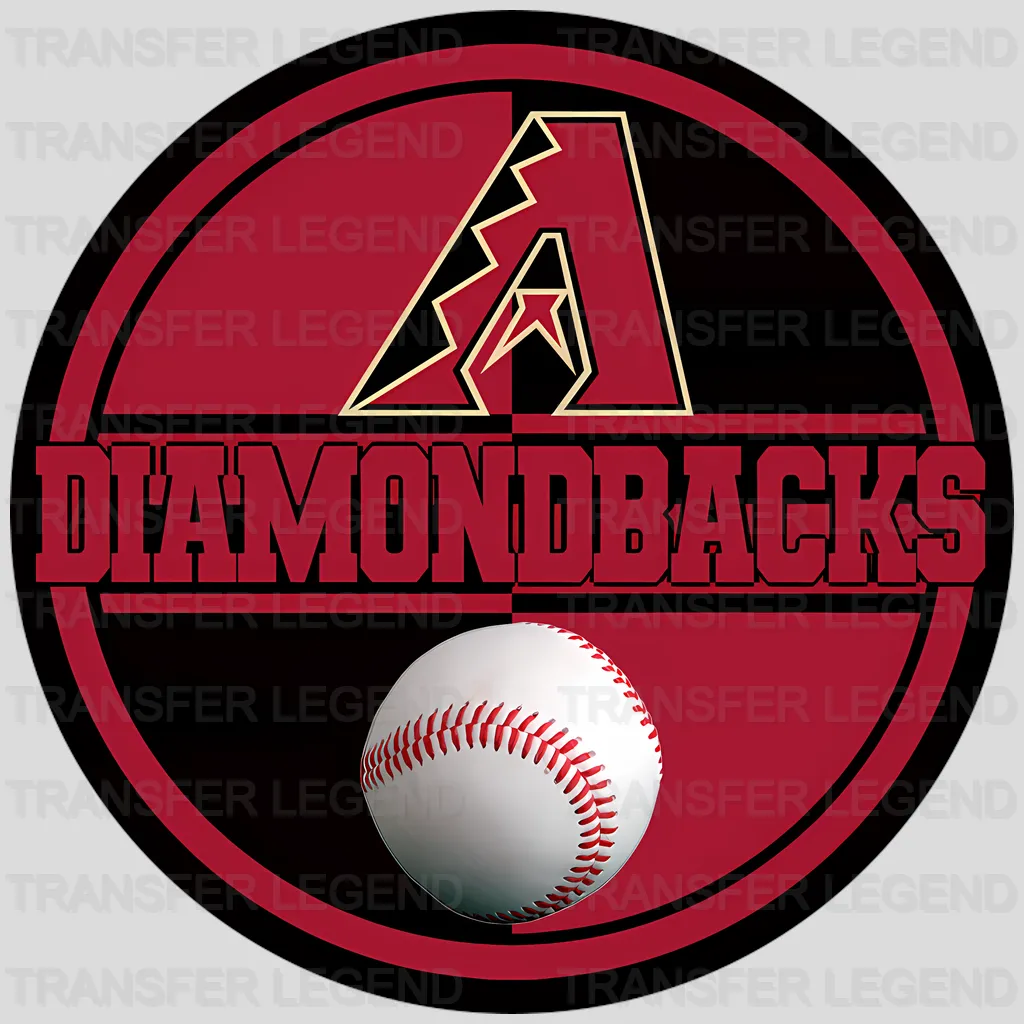 Arizona Diamondbacks MLB Circle Logo With Stitch - DTF Iron On Transfer