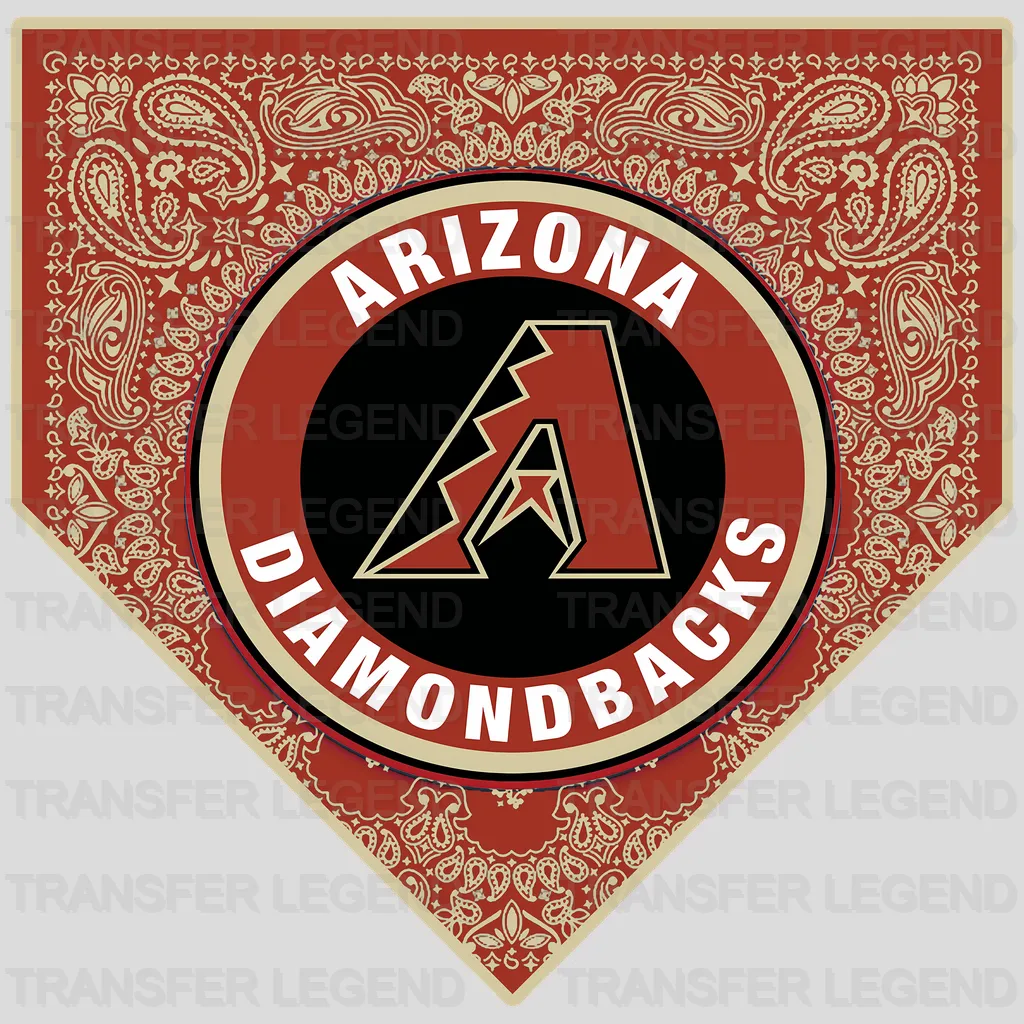 Arizona Diamondbacks MLB Diamond Shape Logo Emblem - DTF Iron On Transfer