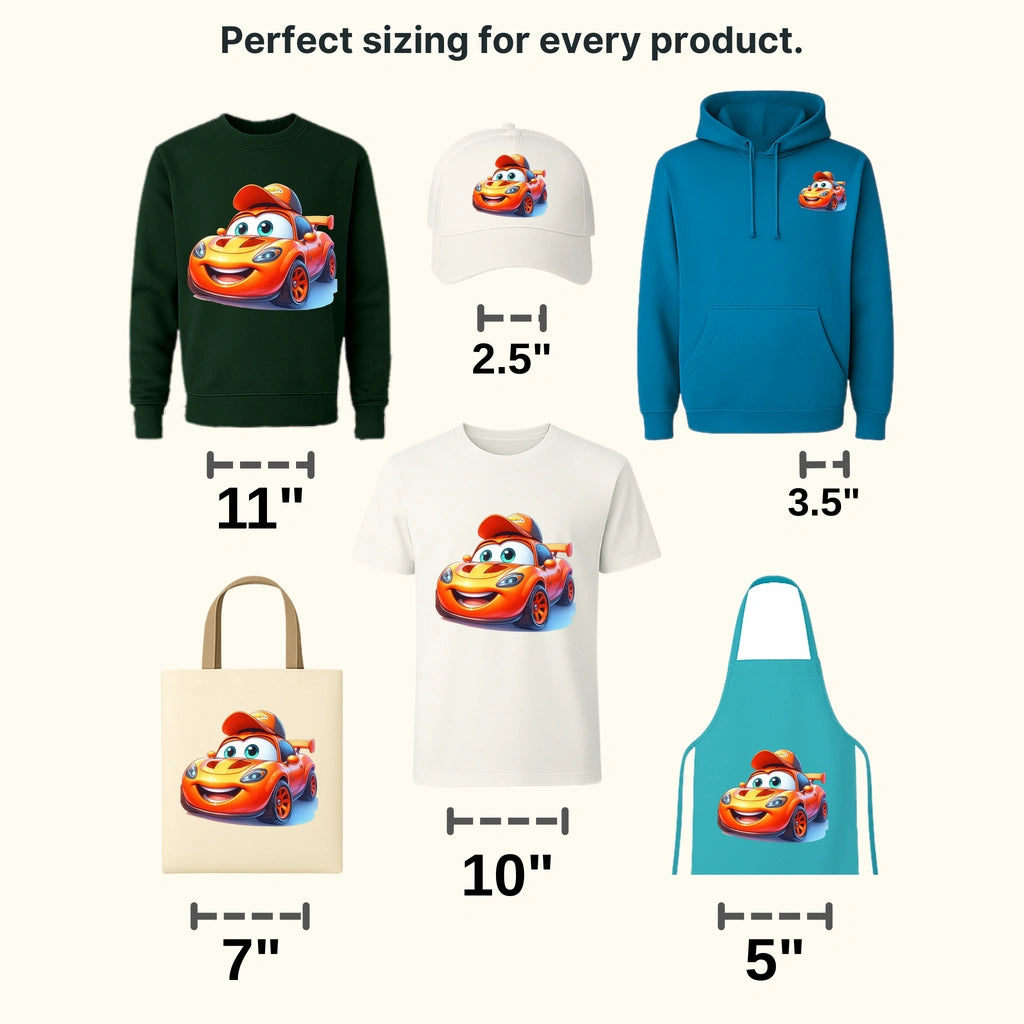 Happy Fun Car Disney Designs - DTF Heat Transfers