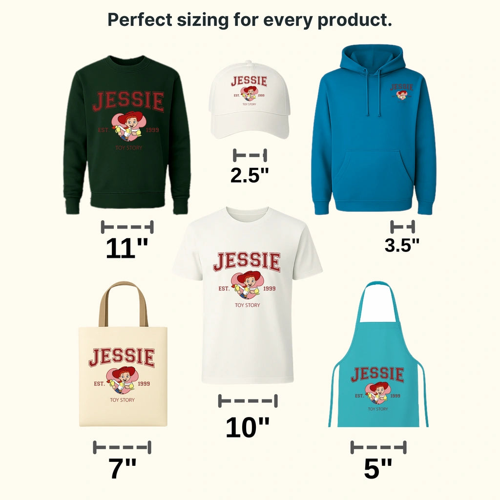 Jessie est.1999 Toy Story Disney Designs - DTF Heat Transfers