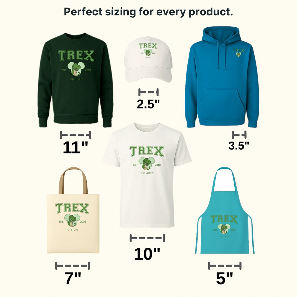 Trex Est.2010 Toy Story Disney Designs - DTF Heat Transfers